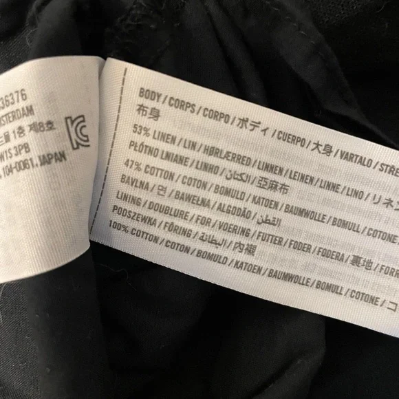 Abercrombie & Fitch High-Neck Linen-Blend Dress - Picture 6 of 6